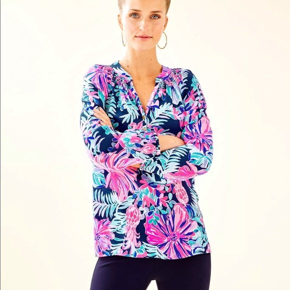 NWT Lilly Pulitzer Elsa Top, Garden get away - Picture 1 of 7